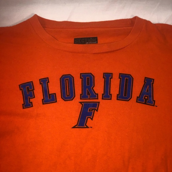 Men’s Majestic Florida Gators Logo Graphic Long Sleeve Shirt Size Medium Orange - Picture 2 of 5